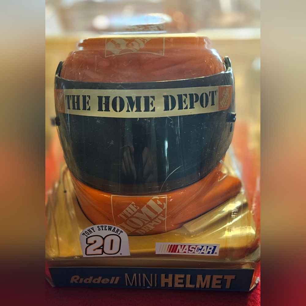 Tony Stewart #20 NASCAR Home Depot Mini Helmet Riddell